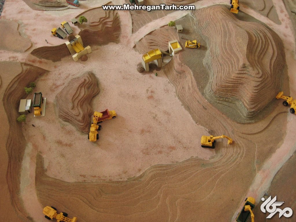 ماکت توپوگرافی و نقش های برجسته - مهرگان طرح